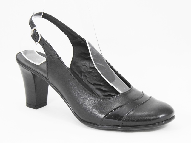 Sandale dama piele negre Dorina