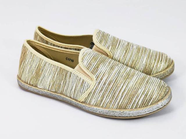 Espadrile dama aurii Vika