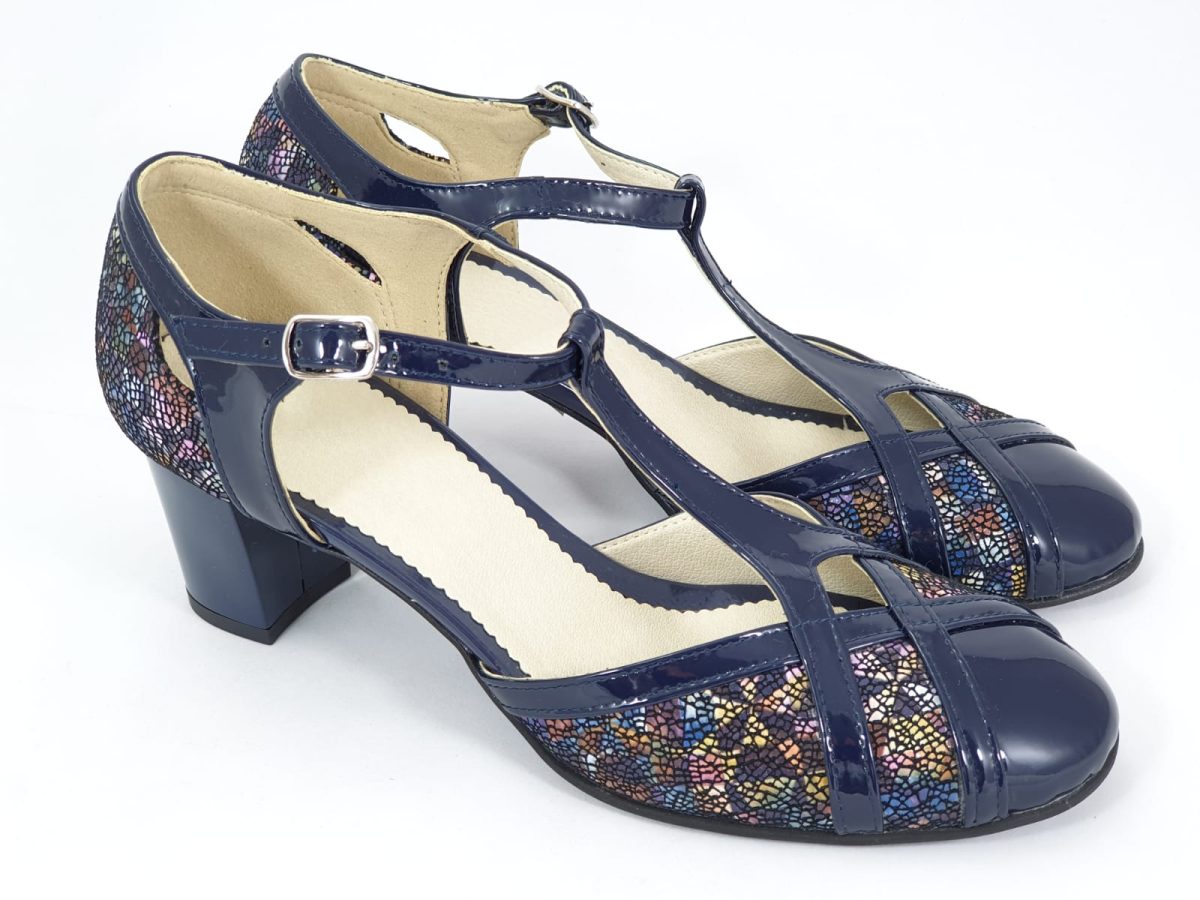 Sandale dama piele bleumarin Caliope2