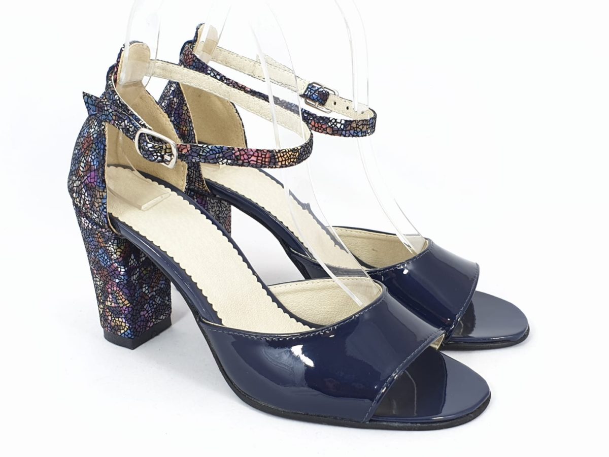 Sandale dama piele bleumarin Gala