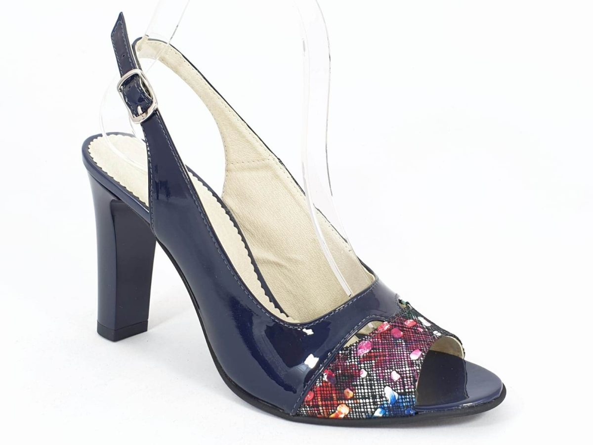 Sandale dama piele bleumarin Antonia