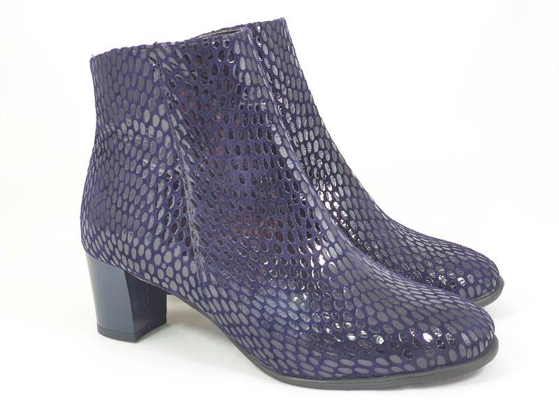 Ghete dama piele bleumarin Loredana