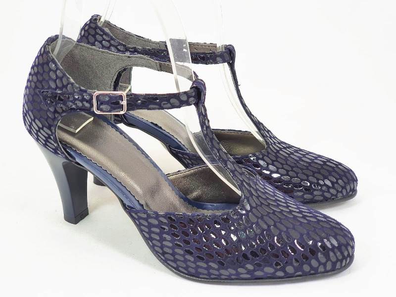 Sandale dama piele bleumarin Ligia