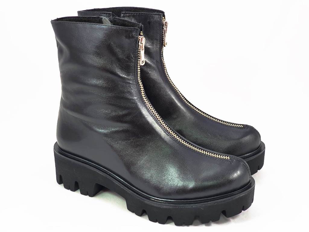 Ghete dama piele negre Tania2
