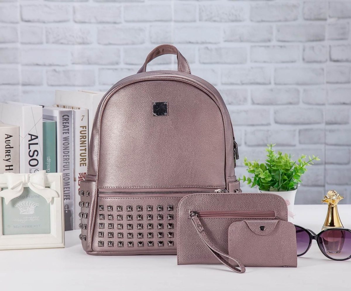 Rucsac dama bronz champagne 3 in 1 Katya