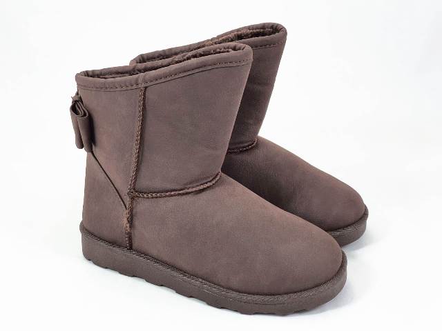 Ghete fetite maro tip UGG Olga