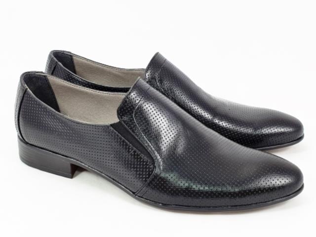 Pantofi barbati piele negri Masino