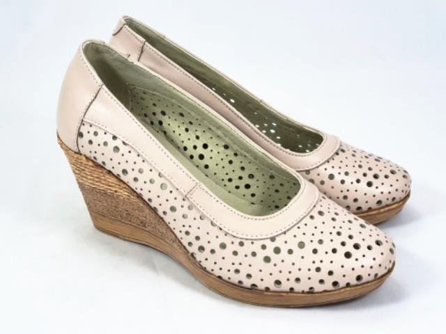 Pantofi dama piele bej Nadia