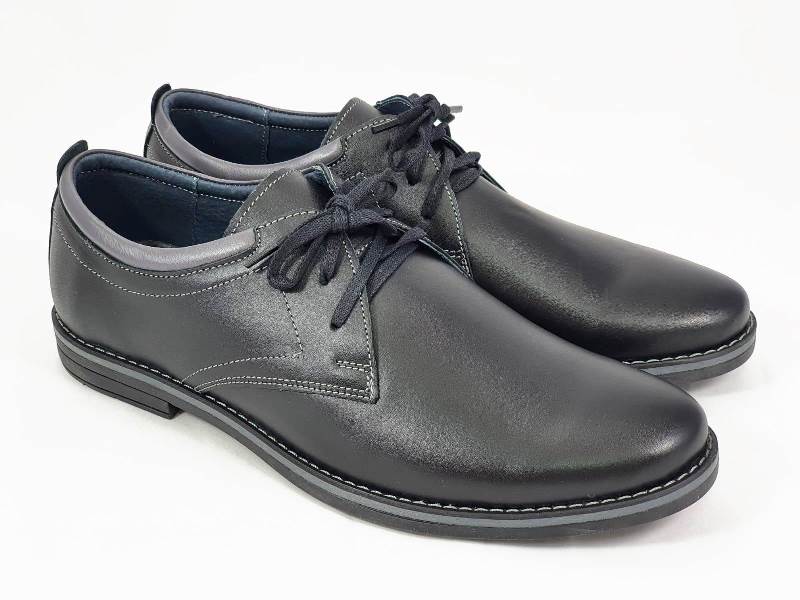 Pantofi barbati piele negri Florin