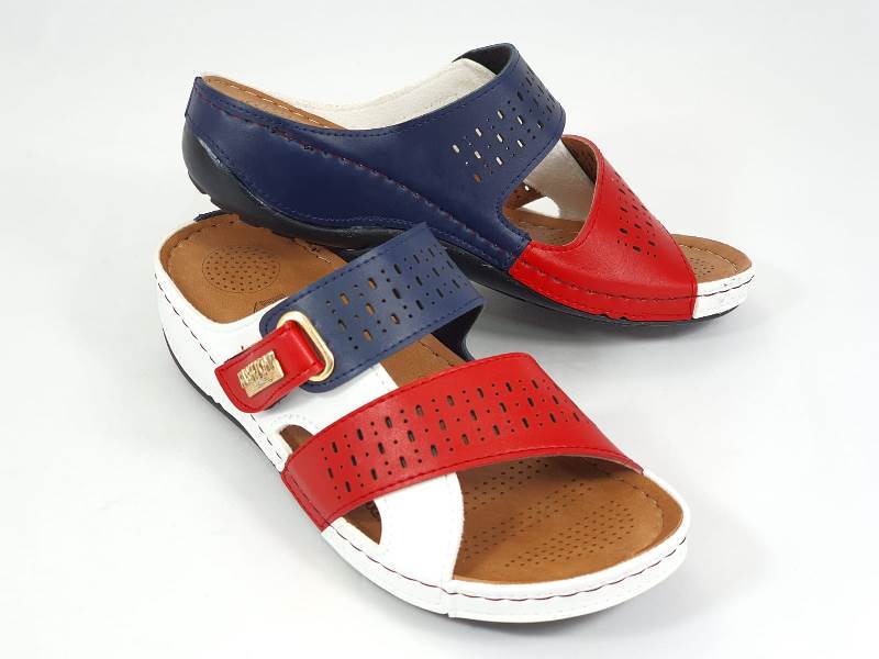 Papuci dama tricolor Selena-Tomy