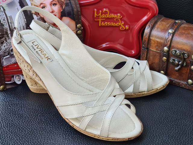 Sandale dama piele bej Livia