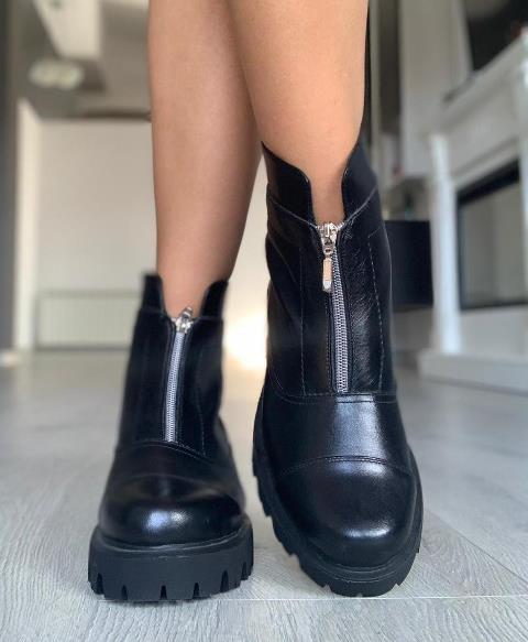 Ghete dama piele negre Oana