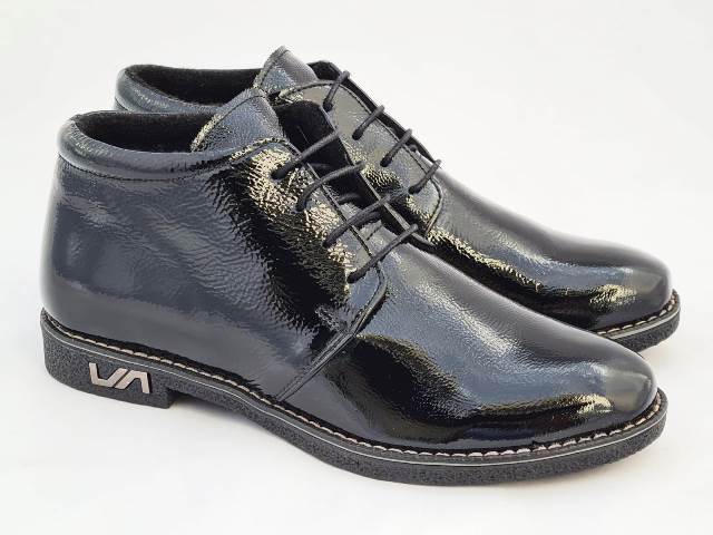 Pantofi dama piele negri lac Dana2