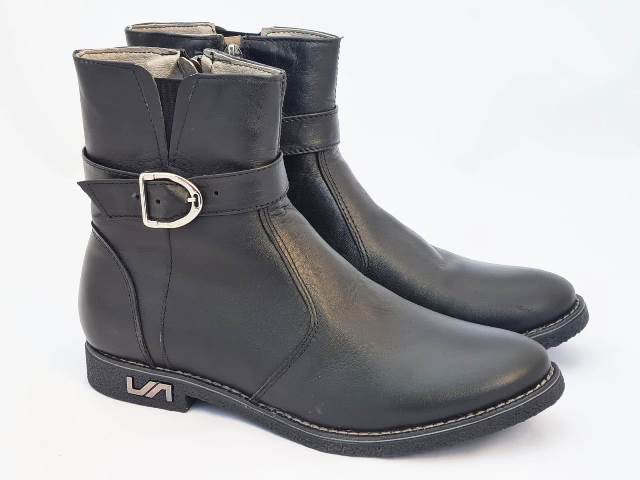 Ghete dama piele negre Lona
