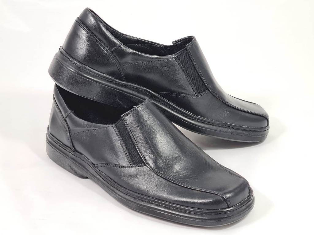 Pantofi barbati piele negri Dan3