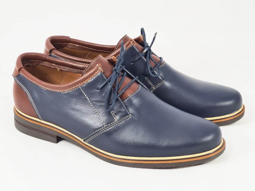 Pantofi barbati piele bleumarin Antonio