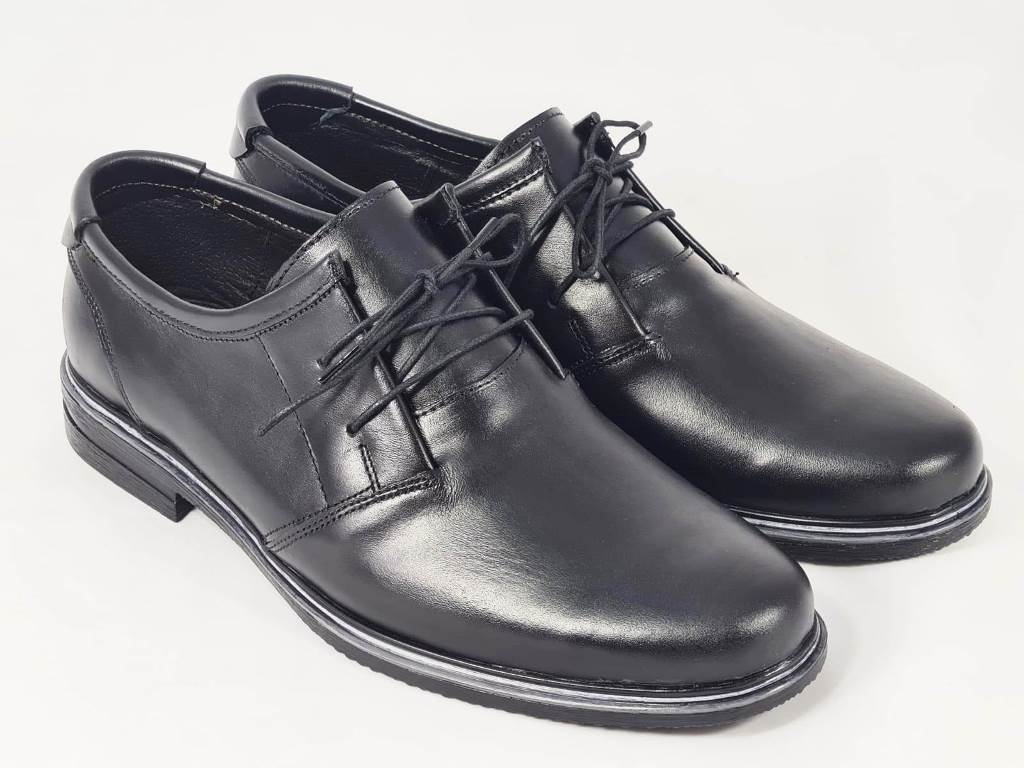 Pantofi barbati piele negri Antonio