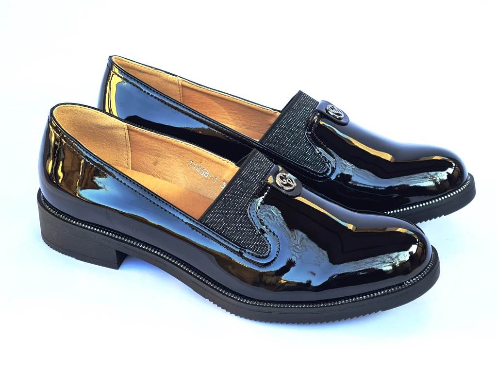 Pantofi dama negri lac Antonia