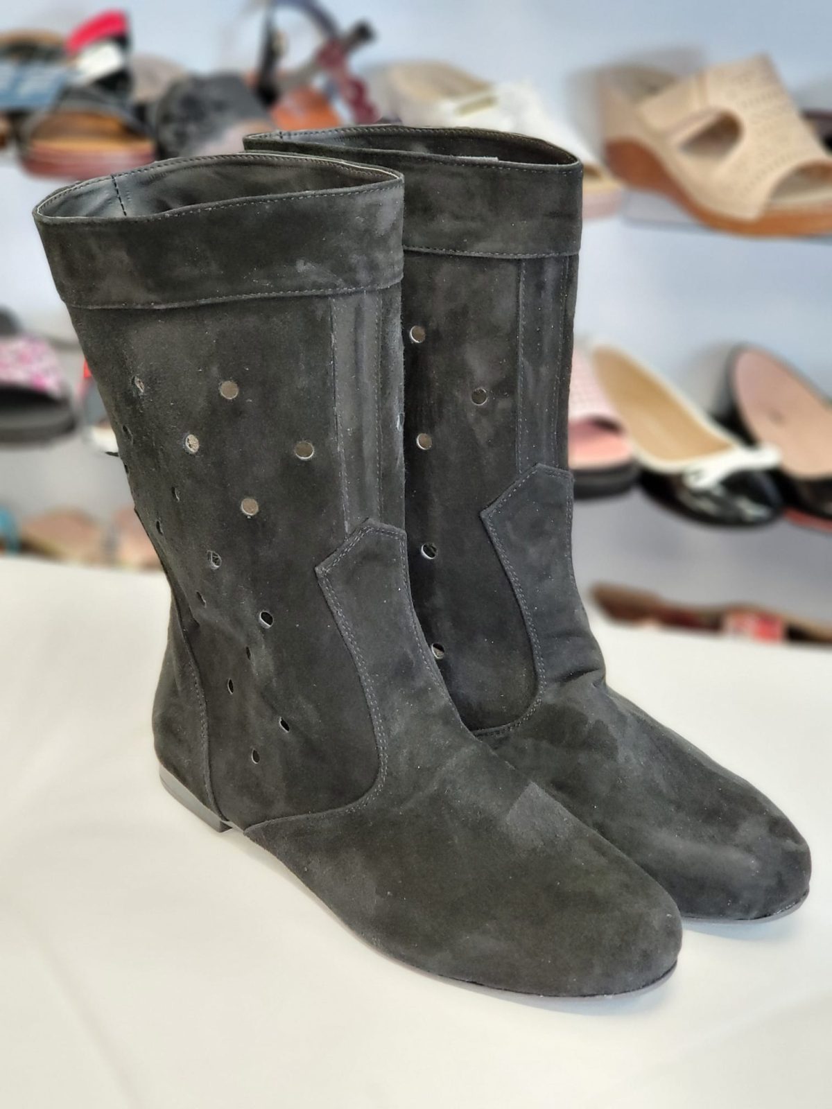Cizme dama piele negre Flory2