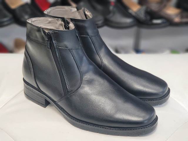 Ghete barbati piele negre Dorin