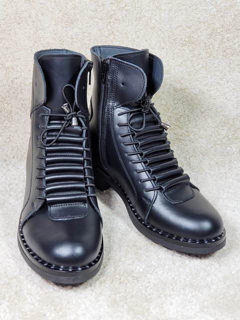 Ghete dama piele negre Nada