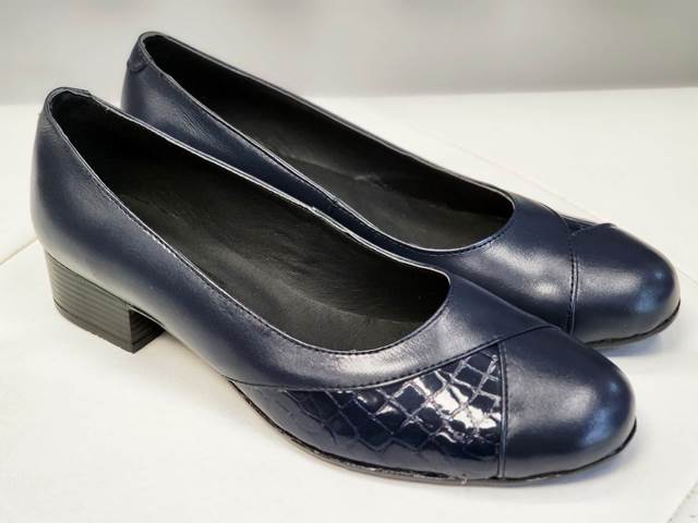 Pantofi dama piele bleumarin Felicia