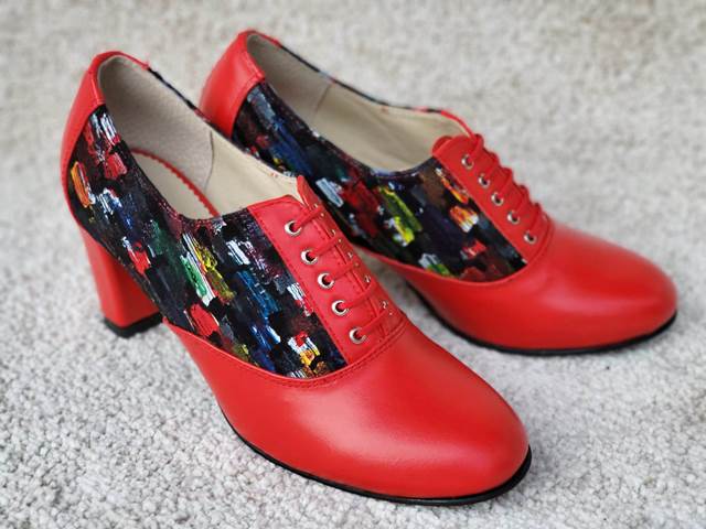 Pantofi dama piele rosii Daniela