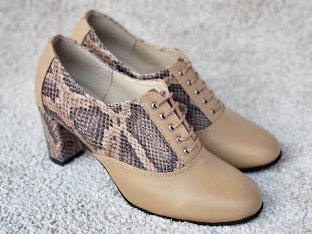 Pantofi dama piele bej Daniela