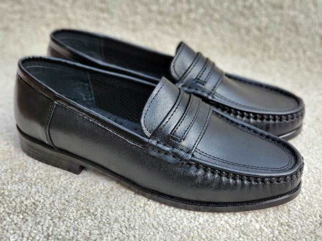 Pantofi barbati Nely negri din piele naturala