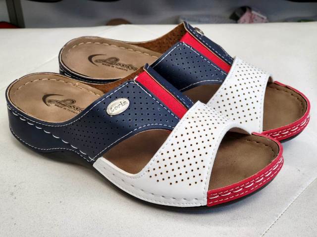 Papuci dama tricolor Larisa