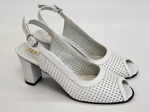 Sandale dama piele albe Tania