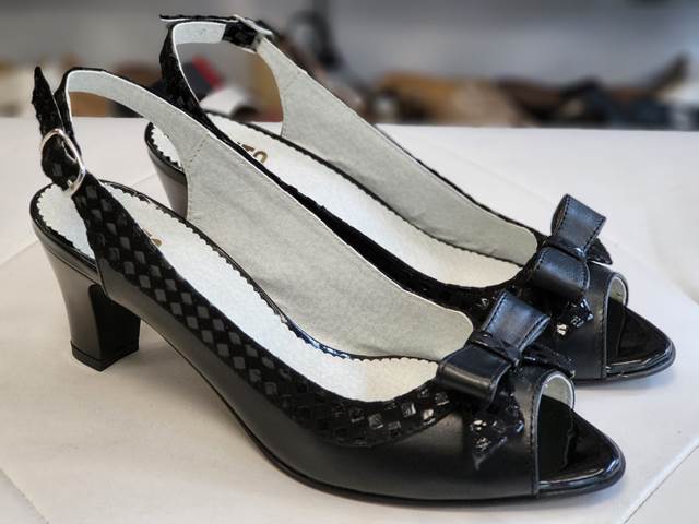 Sandale dama piele negre Herta