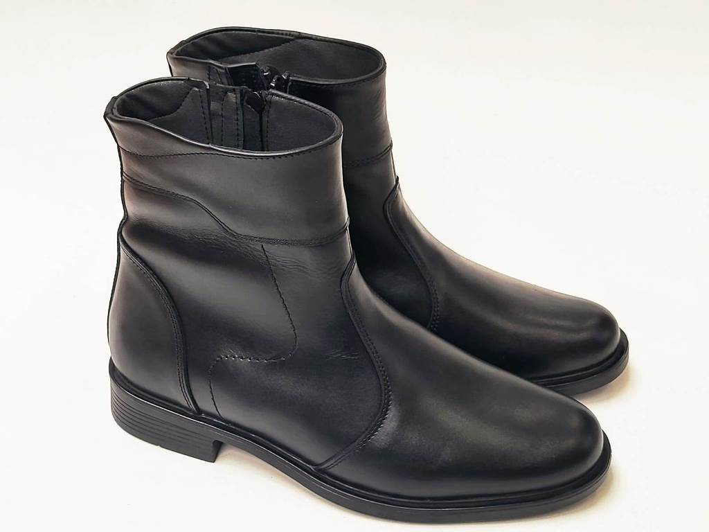 Cizme barbati piele negre Luca