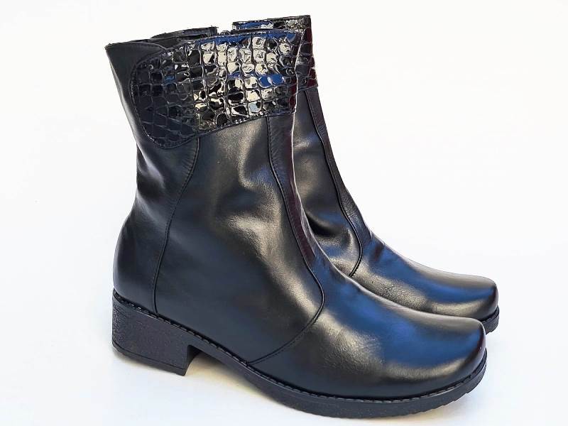 Ghete dama piele negre Tosca