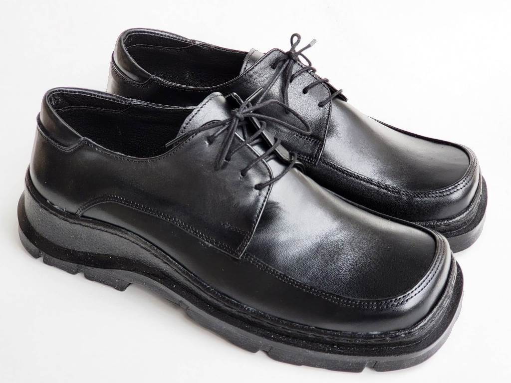 Pantofi barbati piele negri Anghel