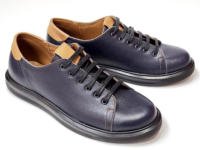 Pantofi barbati sport piele bleumarin Alin