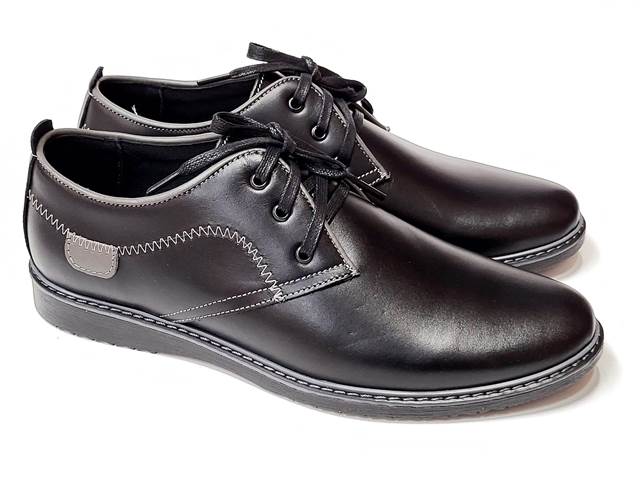 Pantofi barbati piele negri Gabi2