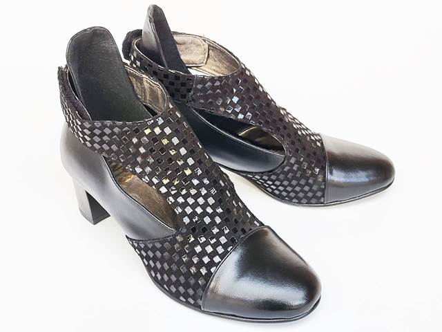 Botine dama piele negre Alina