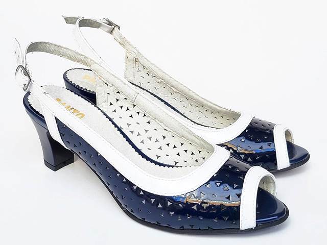 Sandale dama piele bleumarin Andrada