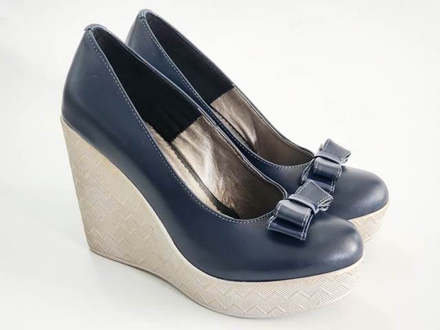Pantofi dama piele bleumarin Alina2