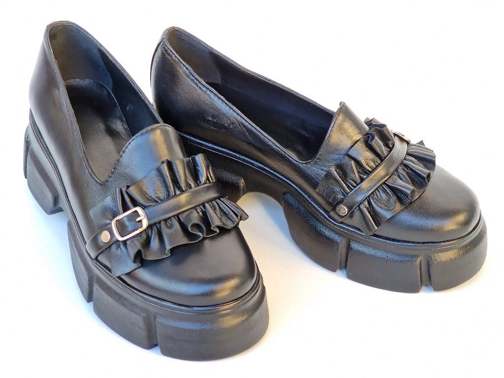 Pantofi dama piele negri Sole2