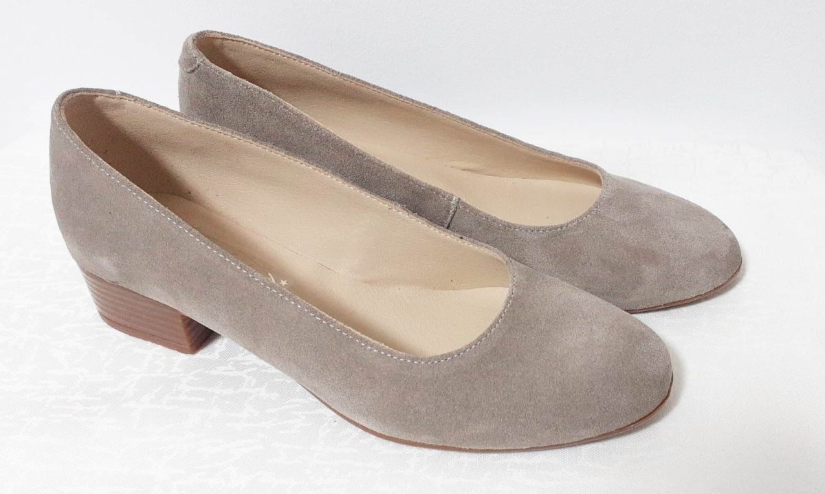 Pantofi dama piele intoarsa bej Lara
