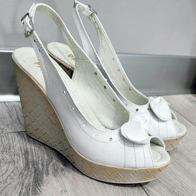 Sandale dama piele albe Ana2