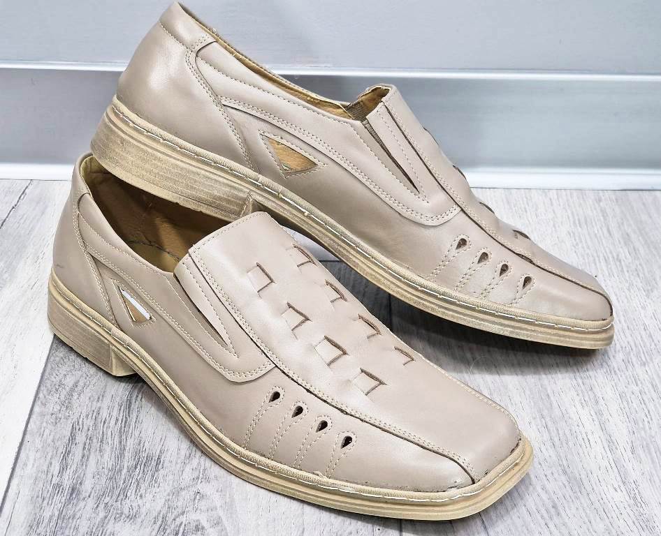 Sandale barbati piele bej Liviu2