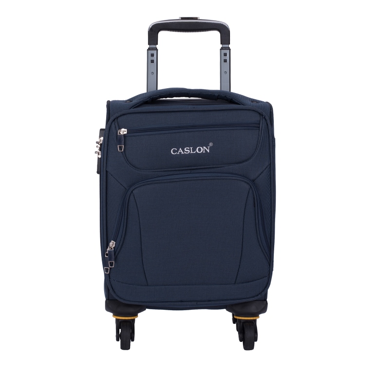 Troler bleumarin pentru cabina avion Wizz 40x30x20cm