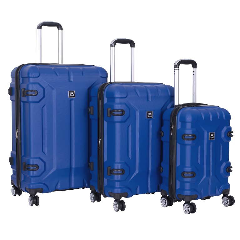 Set trolere bleumarin 3 bucati din ABS rezistent cu margini antisoc Axon