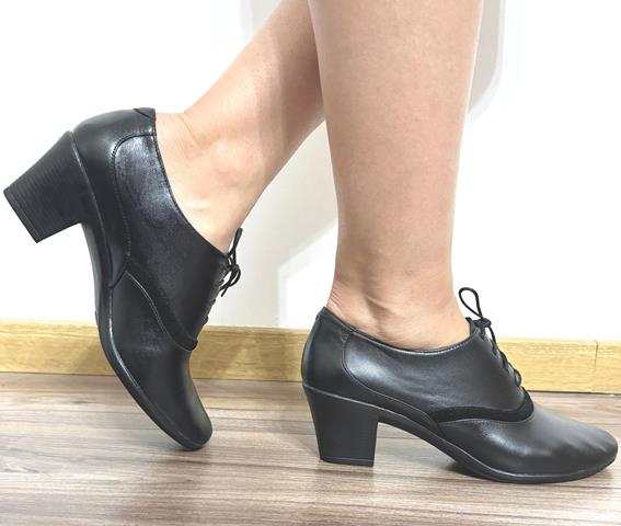 Pantofi dama piele negri Nicola