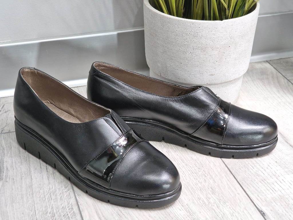 Pantofi dama piele negri Luiza