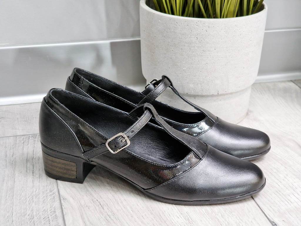 Pantofi dama piele negri Aurelia3