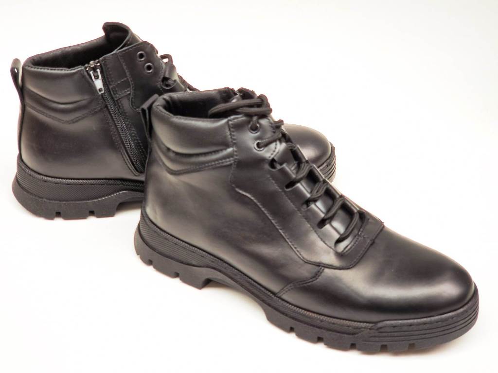 Ghete barbati piele negre tip bocanc Petre